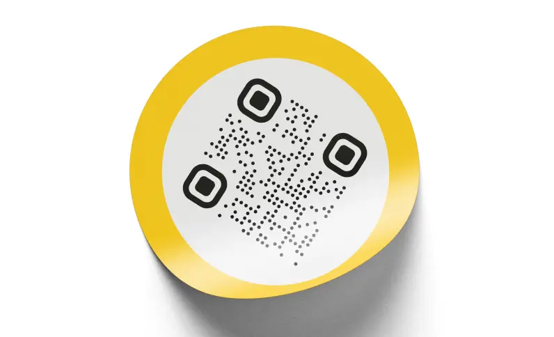 Nalepnice QR-koda na stolovima